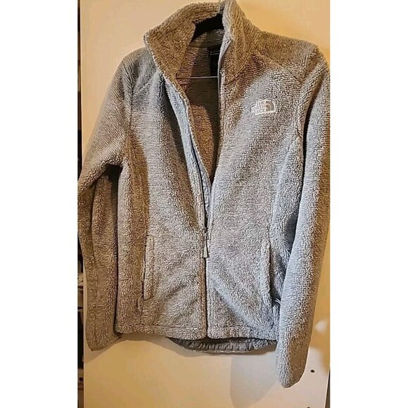 North Face Jacket Womens Small Full Zip Long Sleeve Outdoors Zip Gray Fleece - Picture 12 of 12
